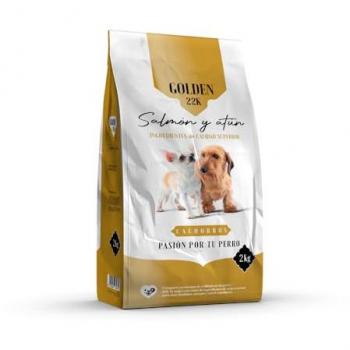 Pienso Golden 22k Salmón y Atún para Cachorros (2kg) - Control de Peso