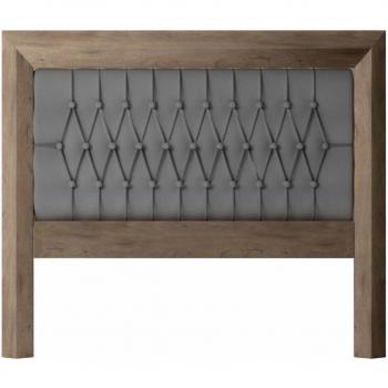 Sleepens - Cabecero de Madera Praga, 155 x 135 x 4, Gris