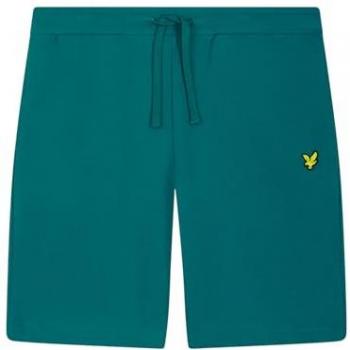 Lyle & Scott Men's Sweat Shorts - Green and Blue, Sizes S, 32/30/31