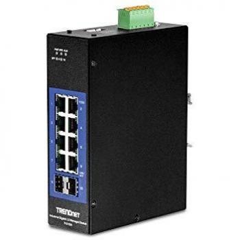 Trendnet TI-G102i Managed L2 Gigabit Ethernet Switch (10-Port, 10/100/1000) with 2x SFP, Black