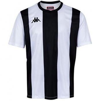 Kappa CASERNE SS Camiseta de equipación, Niños, Blanco/Negro, 8Y