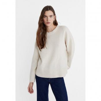 Soft-Touch Knit Sweater in Stone Gray - Size M