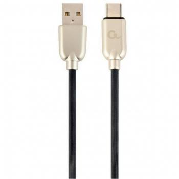 Cable de carga y transferencia de datos USB Tipo C de 1 metro en color negro