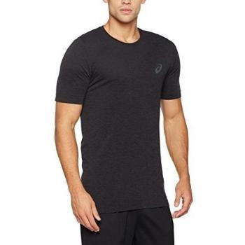 Asics Hombre Seamless camiseta, hombre, color gris oscuro, tamaño XL