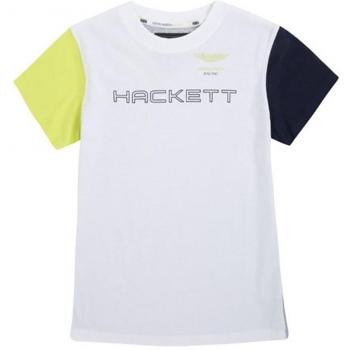 Hackett - Camiseta de Hackett, Niño, Blanco, Talla 5-6