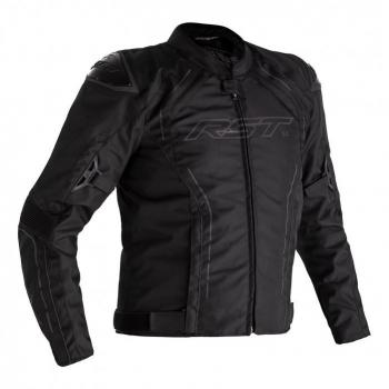 RST Chaqueta de Moto S-1 Negra - Chaqueta textil de motocicleta, color negro, diseñada para ofrecer comodidad y protección en la conducción, con materiales resistentes al desgaste, múltiples bolsillos, ventilación adecuada y certificaciones de seguri