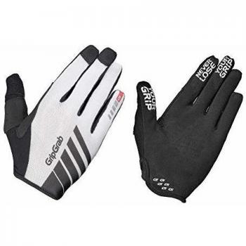GripGrab Racing - Guantes largos - blanco/negro Talla L 2018