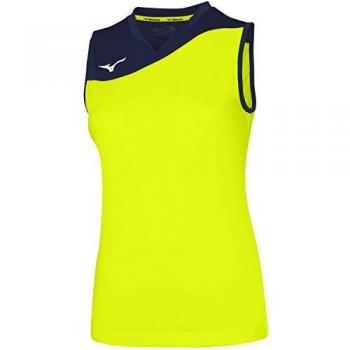 Mizuno Women's Authentic Myou Yellow Sleeveless T-shirt