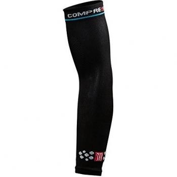 Compressport Arm Force - Calentadores de brazos de running para hombre, color negro, talla FR : XL