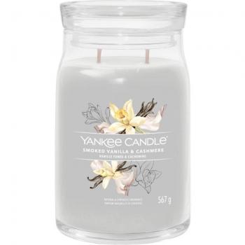 Yankee Candle Smoked Vanilla & Cashmere Scented Candle Signature 567 g