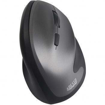 Adesso iMouse A20 Antimicrobial Wireless Vertical Ergonomic Optical Mouse - 2400 DPI