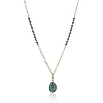 Collar Mujer Viceroy 14026C01012 - Collar de acero ip dorado con piedras y colgante de piedra natural
