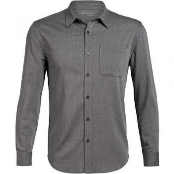 Icebreaker Compass Flannel LS Shirt Men Gritstone Heather 2020 - Camiseta de manga larga, color gritstone heather, tamaño medium