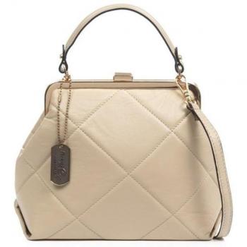 Bolso de mano FIRENZE ARTEGIANI Arienzo en piel auténtica Dollaro fabricado en Italia