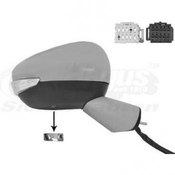 Espejo retrovisor VAN WEZEL 0980816, tipo: espejo retrovisor, características: diseño específico para vehículos, ajuste manual, cristal convexo para mayor visibilidad, fácil instalación, fabricado con materiales de alta calidad