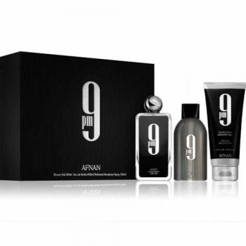 Afnan 9 PM Men's Gift Set - Eau de Parfum 100ml, Shower Gel 200ml, Deodorant Spray 250ml