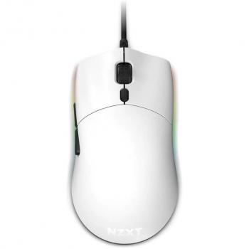 NZXT Lift Ratón Gaming Ambidextro Óptico USB Tipo A 16000 DPI Blanco RGB