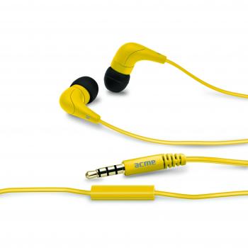 Acme HE15Y Groovy - Auriculares in-ear con micrófono