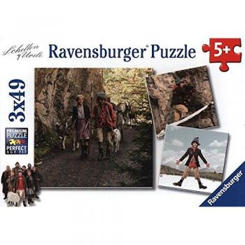 Puzzle Ravensburger Una Campana para Ursli - 3 Puzzles de 49 piezas cada uno