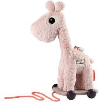 Juguete de arrastre Giraffa Raffi, rosa