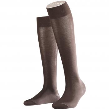 Falke Women's Dark Brown Cotton Touch Knee High Socks - Size 5.5-8