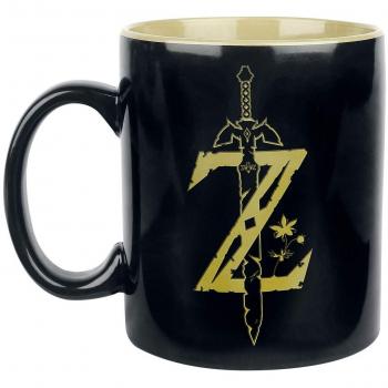 The Legend Of Zelda Taza Z-Logo - XXL Tazas Negro