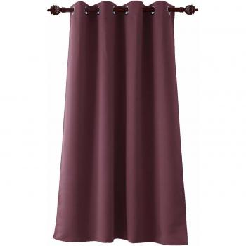 Deconovo Cortinas de Salón Moderno Unicolores Estilo Moderno Proteccion Privacidad Cortina Opaca con Ojetes 1 Pieza 140 x 180 cm Púrpura