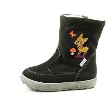 Ricosta 27-28400 Sanny botas de nieve de material cuero niña, größen kinder:21 EU;Farbe:marron