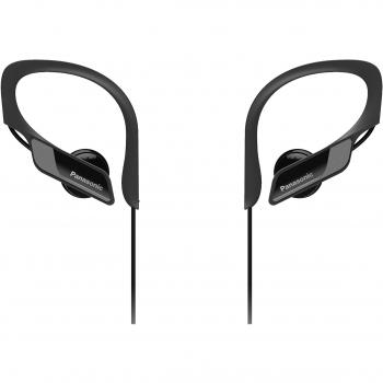 Auriculares Deportivos Bluetooth Panasonic Wings RP-BTS10E-K, Impermeables, Ultraligeros, con Cancelación de Ruido y Carga Rápida para Iphone y Android - Color Negro