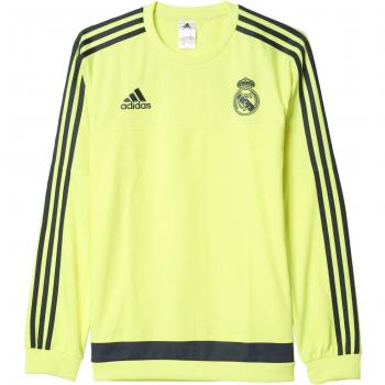 adidas Real Madrid CF Swt Top - Sudadera, color amarillo / gris, talla XL