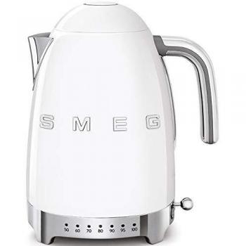 SMEG Calentador de Agua electrico, hervidor KLF04WHEU, 2400 W, 7 litros, plástico, Blanco