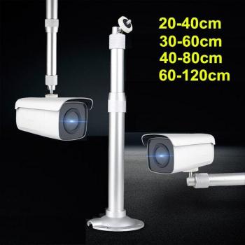 Soporte de cámara CCTV y proyector, montaje en pared y techo retráctil ajustable 20-40cm, 30-60cm, 40-80cm, 60-120cm