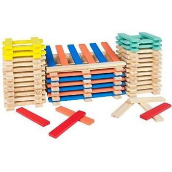 ColorBaby - Cubo 200 bloques apilables de madera
