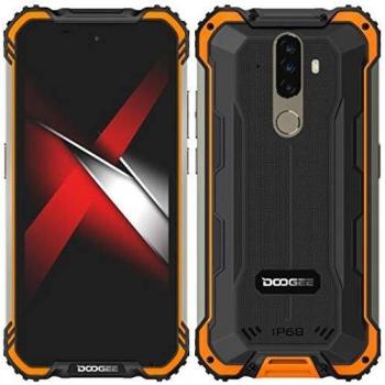 Móvil Resistente Android 10 DOOGEE S58 Pro, 5.7 '' Teléfono Antigolpes IP68 /IP69k Impermeable, Octa Core 6GB RAM 64GB ROM, 16MP + 16MP + 2MP + 2MP, Batería 5180mAh, NFC OTG GPS Dual SIM Naranja