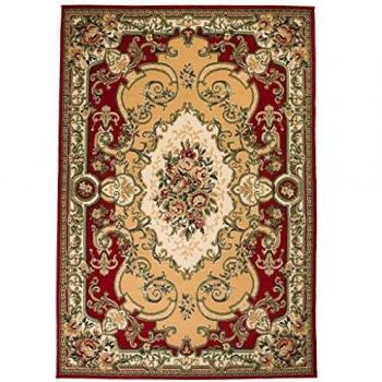 vidaXL Alfombra Oriental Estampado Rojo/Beige 120x170cm Decoración Hogar