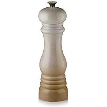 Molinillo de Sal Ajustable Le Creuset 21 cm Meringue, Plástico ABS Resistente a Chips y Anticorrosión
