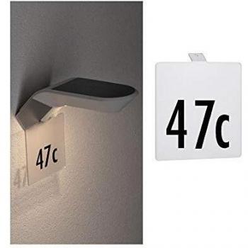 Número de casa LED solar Soley IP44 blanco