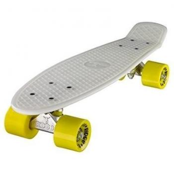 Ridge In The Dark 22 Mini Cruiser Skateboard, Unisex-Youth, Glow/Amarillo, 56 cm