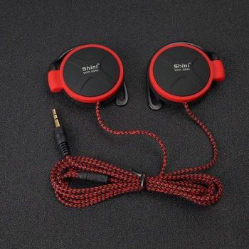 Auriculares Estéreo SHINI Q940 con Gancho para las Orejas, Sonido de Graves, Conector 3.5mm para Móvil