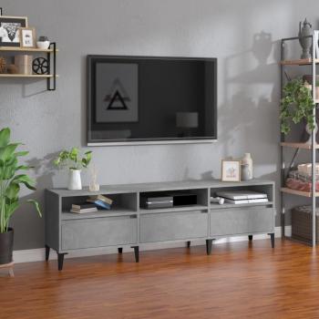 Mueble de TV vidaXL madera contrachapada 150x30x44,5 cm gris hormigón