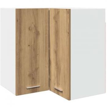 Armario colgante de esquina madera roble artisan 57x57x60 cm