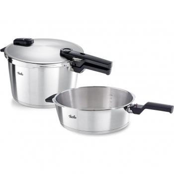 Fissler Vitaquick Premium Set de Ollas a Presión 8L + 4L, 26cm