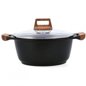 Cacerola Con Tapa Quid Karbon Aluminio Fundido Negro 20 cm, capacidad 2,6L, diámetro 20 cm