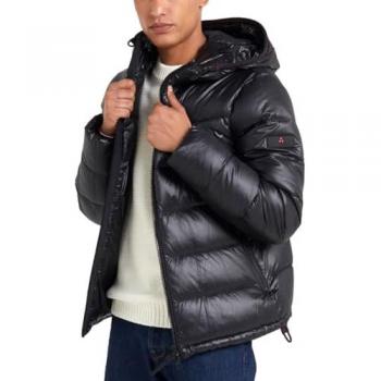 Honova Ripstop Nylon Down Jacket with Hood for Men - Black, Size XL