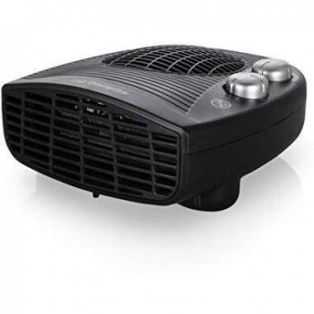 Orbegozo FH5028 Calefactor eléctrico con termostato Ajustable, 2000 W de Potencia, 2 Posiciones de Calor y función Ventilador, 3600 W, 1 Liter, 44 Decibelios, Negro