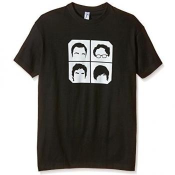 Coole-Fun-T-Shirts Big Bang Theory - Camiseta de manga corta para hombre, color negro, talla S