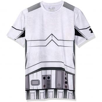 Under Armour Trooper Full Suit Comp SS Camiseta de Manga Corta, Hombre, Blanco, S