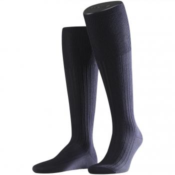 FALKE Men's Bristol Pure Knee-High Socks, Merino Wool, Blue