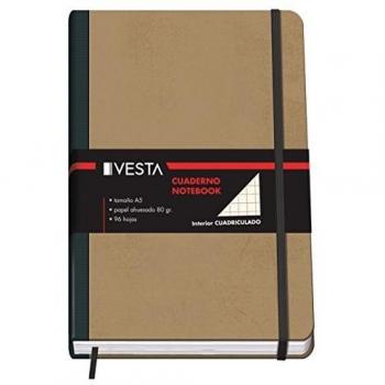Dohe Vesta Nature - Cuaderno cuadriculado, A5
