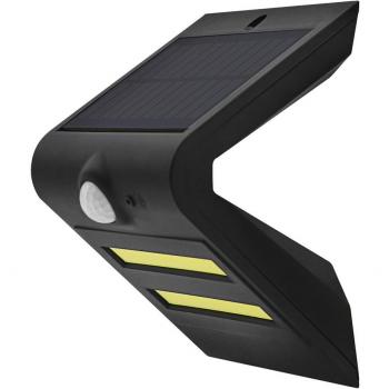 Aplique LED Solar con Sensor 7W Negro 6400K